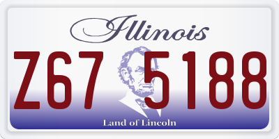 IL license plate Z675188