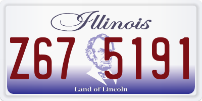 IL license plate Z675191