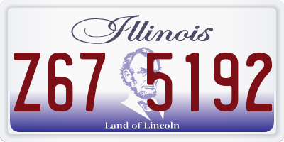 IL license plate Z675192