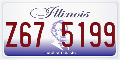 IL license plate Z675199