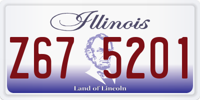 IL license plate Z675201