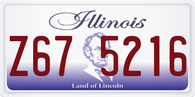 IL license plate Z675216