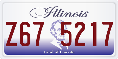 IL license plate Z675217