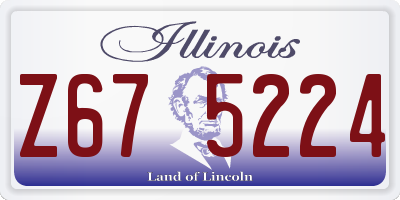 IL license plate Z675224