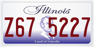 IL license plate Z675227
