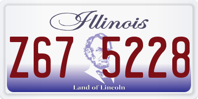 IL license plate Z675228