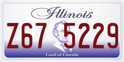 IL license plate Z675229