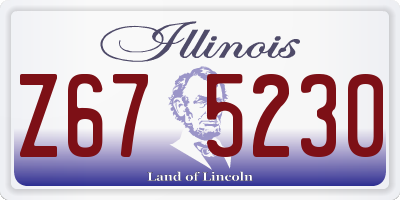 IL license plate Z675230