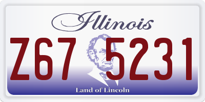 IL license plate Z675231