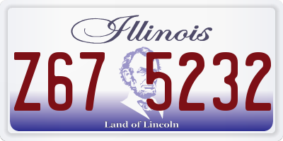 IL license plate Z675232