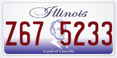 IL license plate Z675233