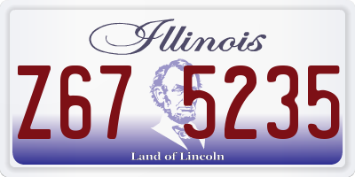 IL license plate Z675235