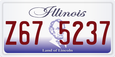 IL license plate Z675237