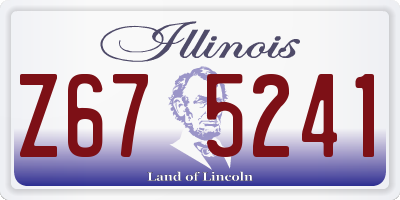 IL license plate Z675241