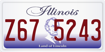 IL license plate Z675243