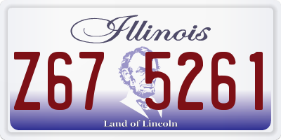 IL license plate Z675261
