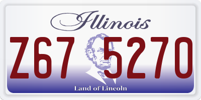 IL license plate Z675270