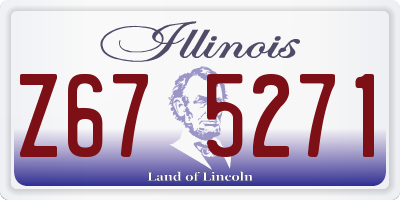 IL license plate Z675271