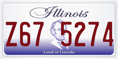 IL license plate Z675274