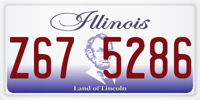 IL license plate Z675286