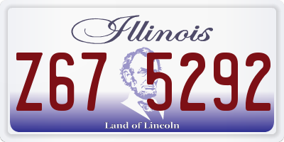 IL license plate Z675292