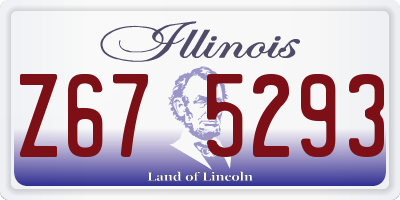 IL license plate Z675293