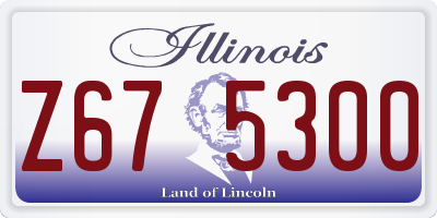 IL license plate Z675300