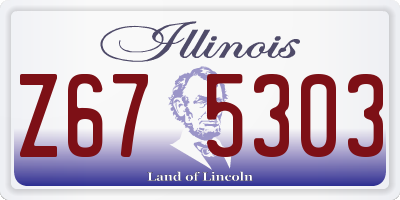 IL license plate Z675303