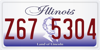 IL license plate Z675304