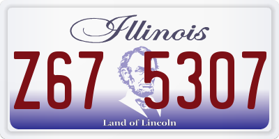 IL license plate Z675307