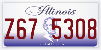 IL license plate Z675308