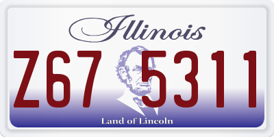 IL license plate Z675311