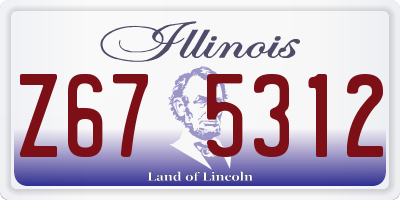 IL license plate Z675312