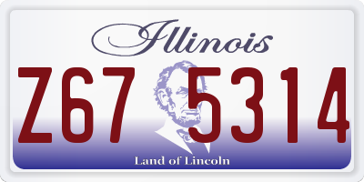 IL license plate Z675314