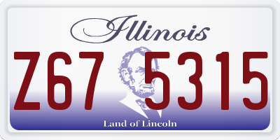 IL license plate Z675315