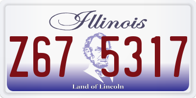 IL license plate Z675317
