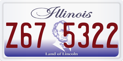 IL license plate Z675322
