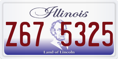 IL license plate Z675325