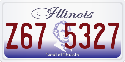 IL license plate Z675327