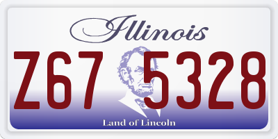 IL license plate Z675328