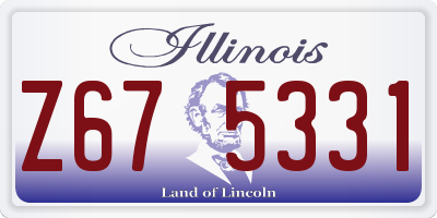 IL license plate Z675331