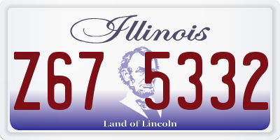 IL license plate Z675332