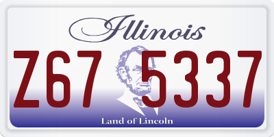IL license plate Z675337