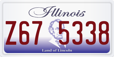 IL license plate Z675338