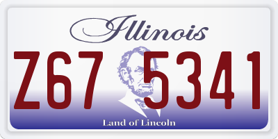 IL license plate Z675341