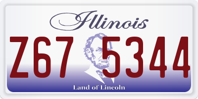 IL license plate Z675344