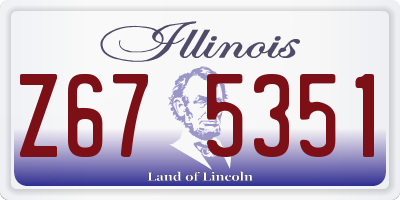 IL license plate Z675351