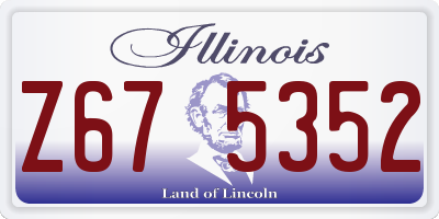 IL license plate Z675352