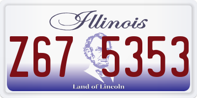 IL license plate Z675353