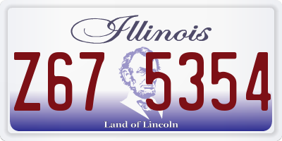 IL license plate Z675354